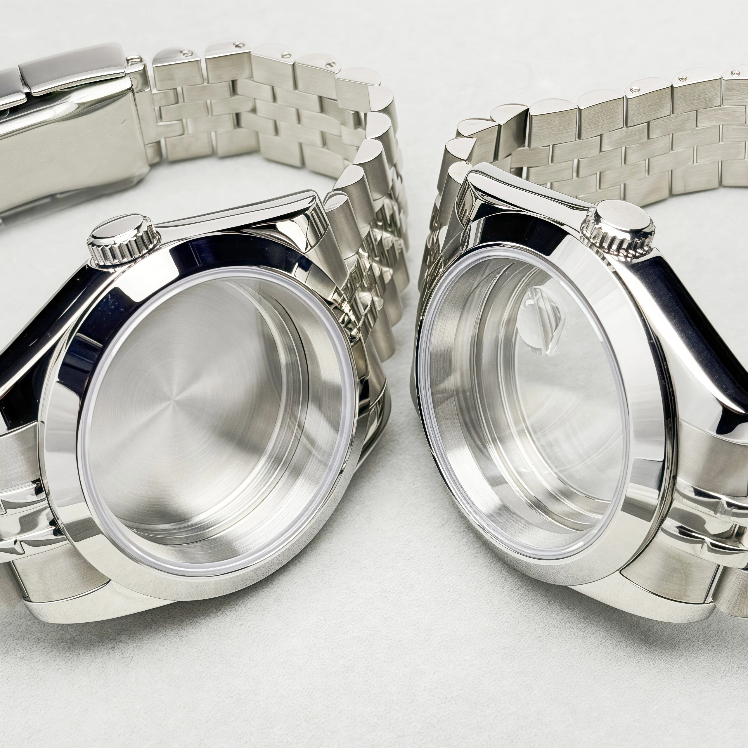 Sapphire Glass For DATEJUST 39/36mm Men Watch Case Fit NH35 NH36 NH34 Movement Fashion 20ATM Jubilee Stainless Steel