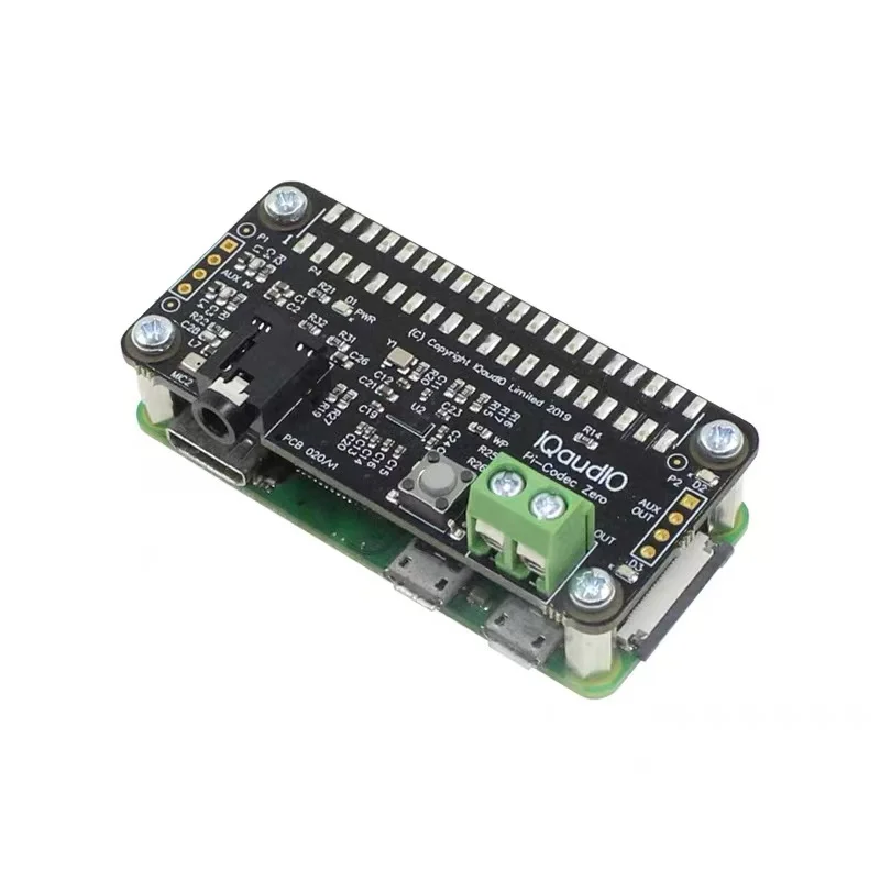 Raspberry Pi Zero Audio Decoding Erweiterungsplatine IQaudio Codec I2S Soundkarte Mikrofon Sprachmodul