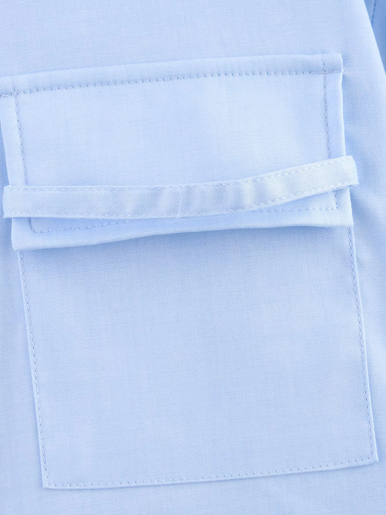 2025 Summer New Women's Fashion Style Versatile Shell Craftsmanship Blue Shirt Long Sleeve Shirt