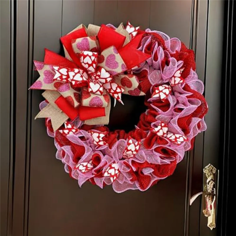 اكاليل الربيع الاصطناعية مع الأقواس إكليل الديكور لقضاء عطلة مهرجان حفلة 1 قطعة-B61B