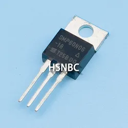 10Pcs/Lot SMP60N06-18 SMP60N0618 SMP60N06 60N06 TO-220 60V 60A MOSFET Power Transistor 100% New Original