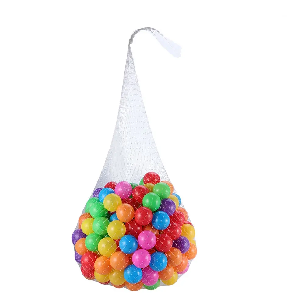 

50Pcs Wave Balls Bright Color Plastic Balls Safe for Kids Hand Eye Coordination Ball Pit Tent Playhouse Pool Playpen Storage