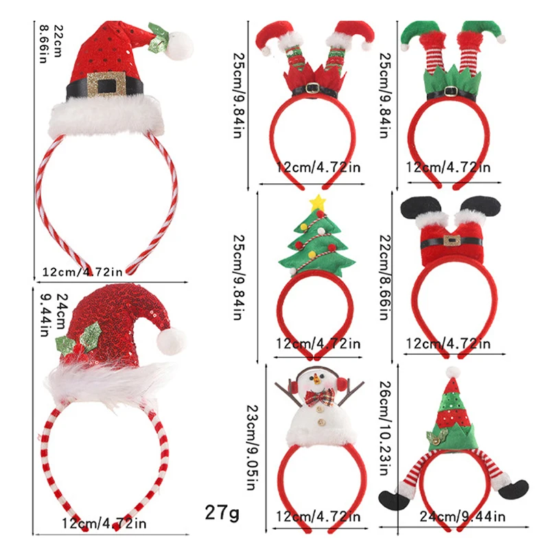 1PC Creativo Del Fumetto Corna di Cervo Babbo Natale Gamba Albero di Natale Fascia Partito Raccolta Bambini Puntelli Foto 2025 Decorazione Di Natale