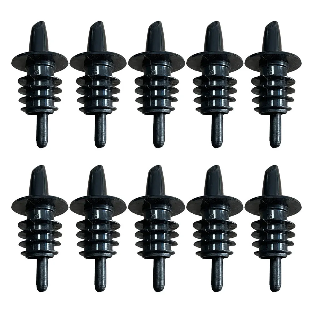 

10pcs Pvc Wine Pourers Plastic Bottle Spout Wine Stopper For Liquor Cocktail Bar Supply Practical Kitchen Bar Tool