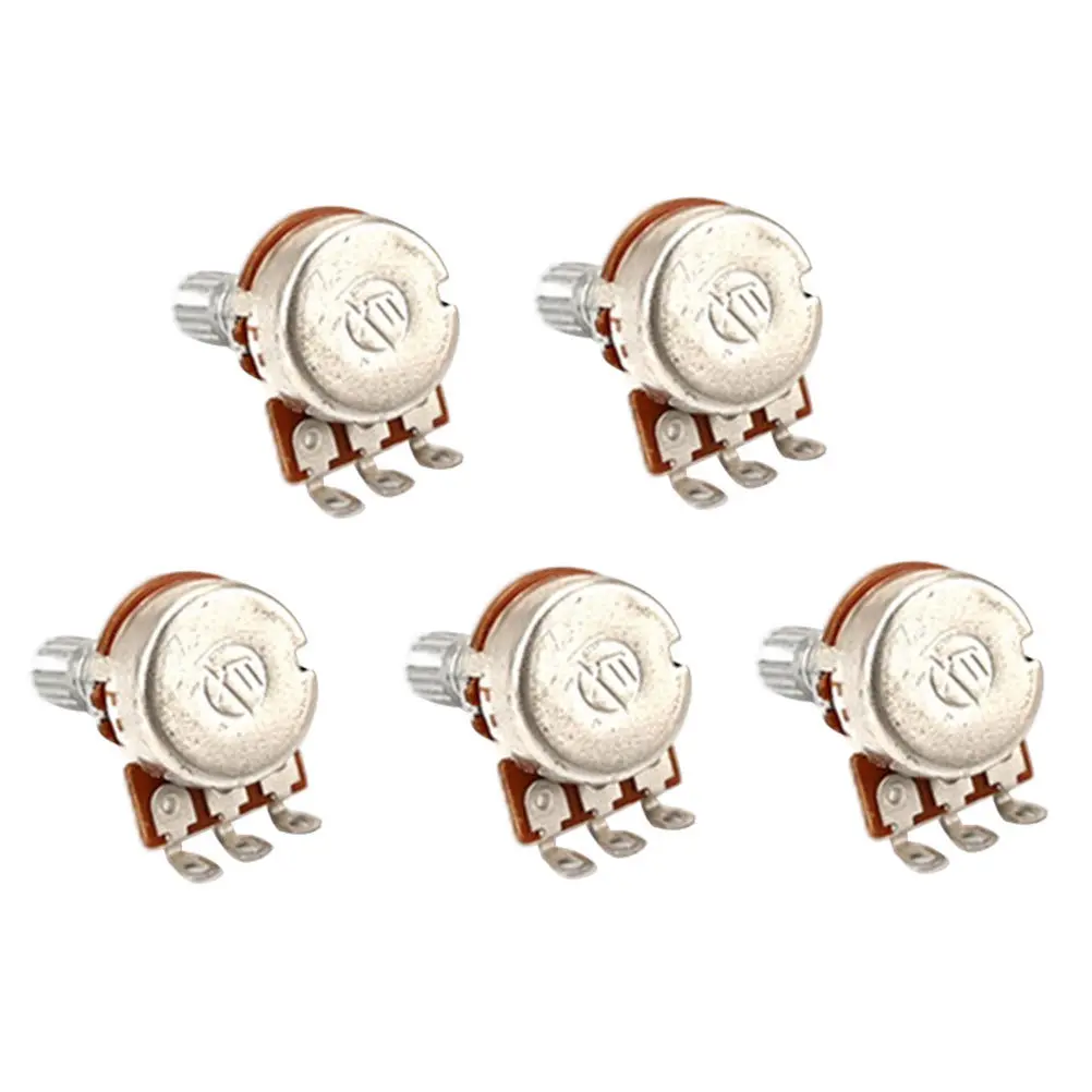

5 Pcs Musical Instrument Modification Supply Silver Electric Guitar Potentiometer