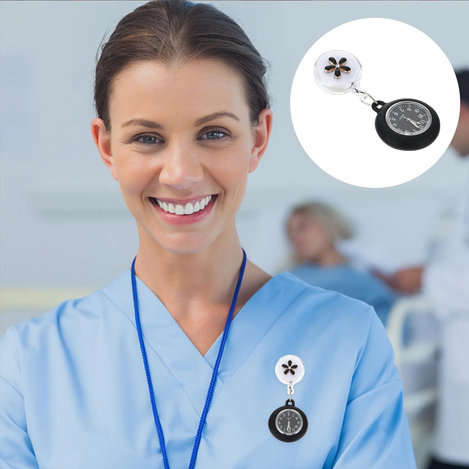 Jam Tangan Perawat Model Gantung, Stabil Saat Dipakai, Kokoh dan Berguna, Sentuhan Halus, Hadiah Kreatif untuk Perawat, Jam Tangan Gantung di Dada