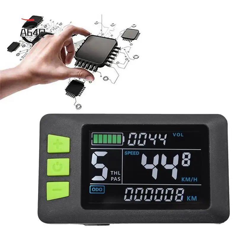 A64P-1 pieza P3C pantalla LCD medidor de tablero pantalla colorida 24V-60V medidor de bicicleta eléctrica para Scooter eléctrico (enchufe SM 5PIN)
