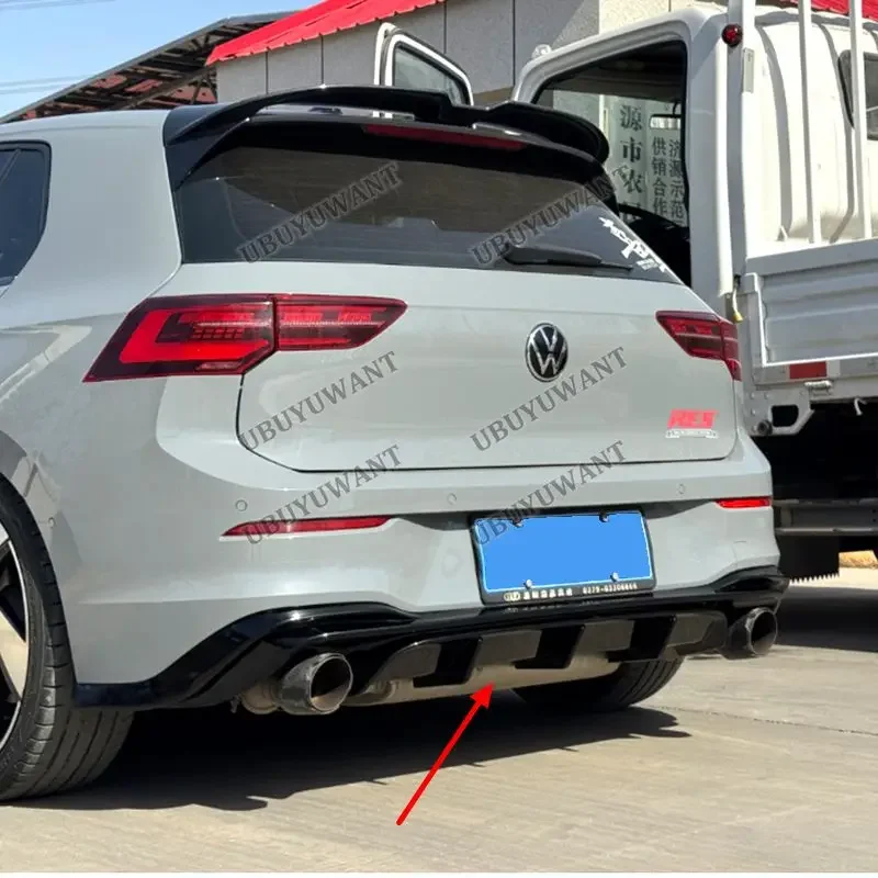 For Volkswagen GOLF 8 MK8 8.5 R-line Gti 2020-2026 Car Rear Bumper Diffuser Splitters Spoiler Back lip shunt body kit view 2