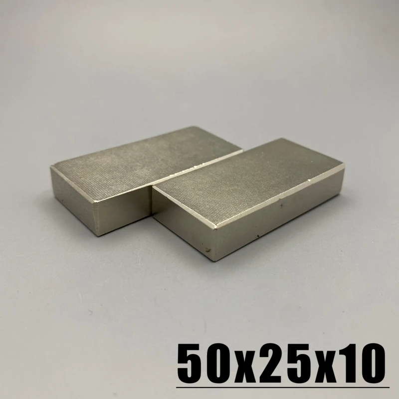 50x25x10mm Magnet 1-10pcs 50*25*10mm Magnet Accessory N35 NdfeB Neodymium Permanent Magnetic Imanes Magnet Fridge Magnets
