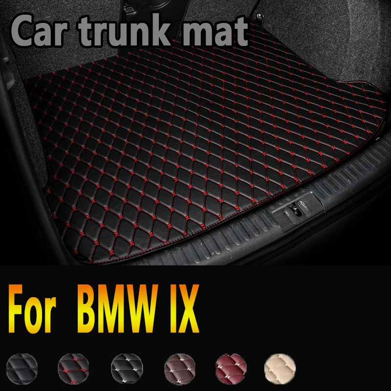 Car Trunk Mat For BMW IX 2022 2023 Five Seats Waterproof Non-Slip Custom Exact Fit Car interior Accessories