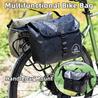 Multifunctional Bike Bag 5L-10L Portable Bicycle Handlebar Bag Waterproof PVC Bike Rear Rack Side Bag Cycling Travel Luggage Bag