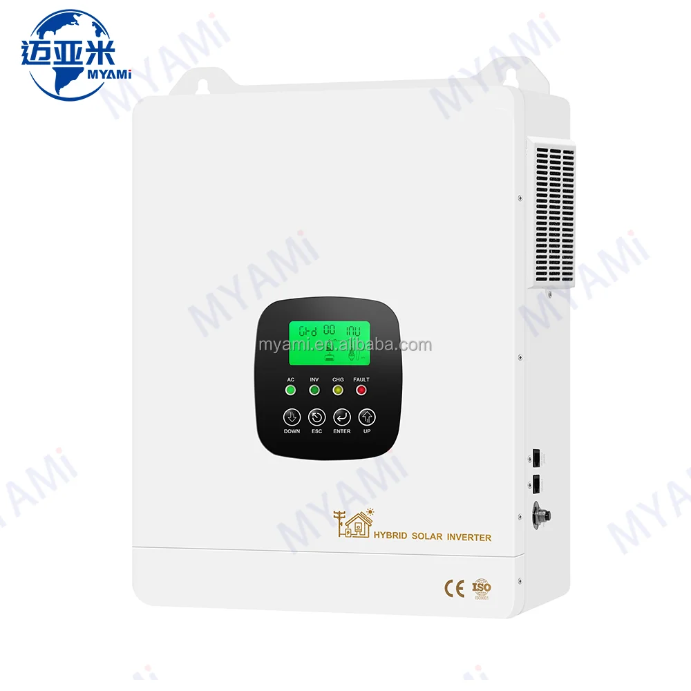 

Myami 6.3kw 6300w 48v Pure Sine Wave Single Phase off Grid Hybrid Solar Power Inverters With 120a Mppt Solar Charge