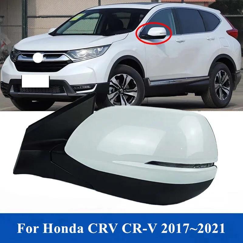 1PCS Car Exterior Rearview Mirror Assembly Suitable For Honda CRV CR-V 2017 2018 2019 2020 2021 5PINS 8PINS