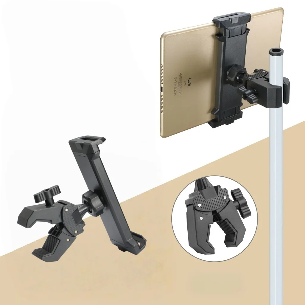 Car Headrest Tablet Phone Holder Mount for Indoor Gym Bike Bicycle Handlebar Clamp for 5-13 Inch Phones Tablets Stand