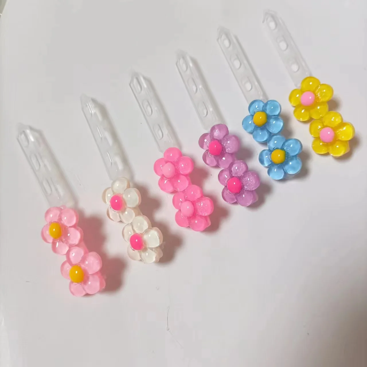 3 pcs/lot Cute Resin flowers hair clip Teddy dog hairpin pet hair decorations headdress