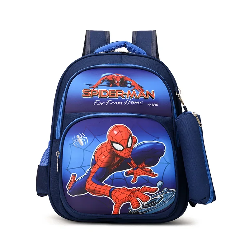 Disney Spider Man Backpack Children Cartoon Captain America Kindergarten School Bag For Boys Anit-lost Infantil Schoolbag Gift ﻿