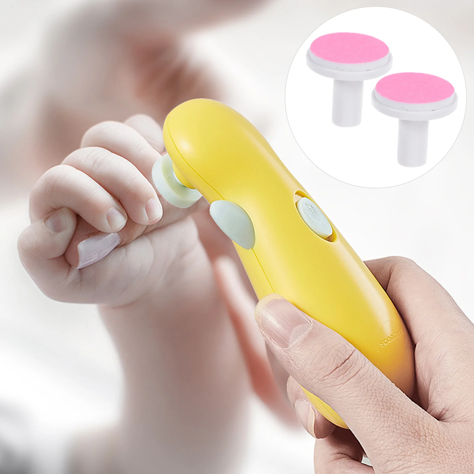

12pcs Electric Nail Trimmer Pads Adult Electric Nail File Pads Nail Replacement Heads for Baby Kids Trimmer Manicure Accessory
