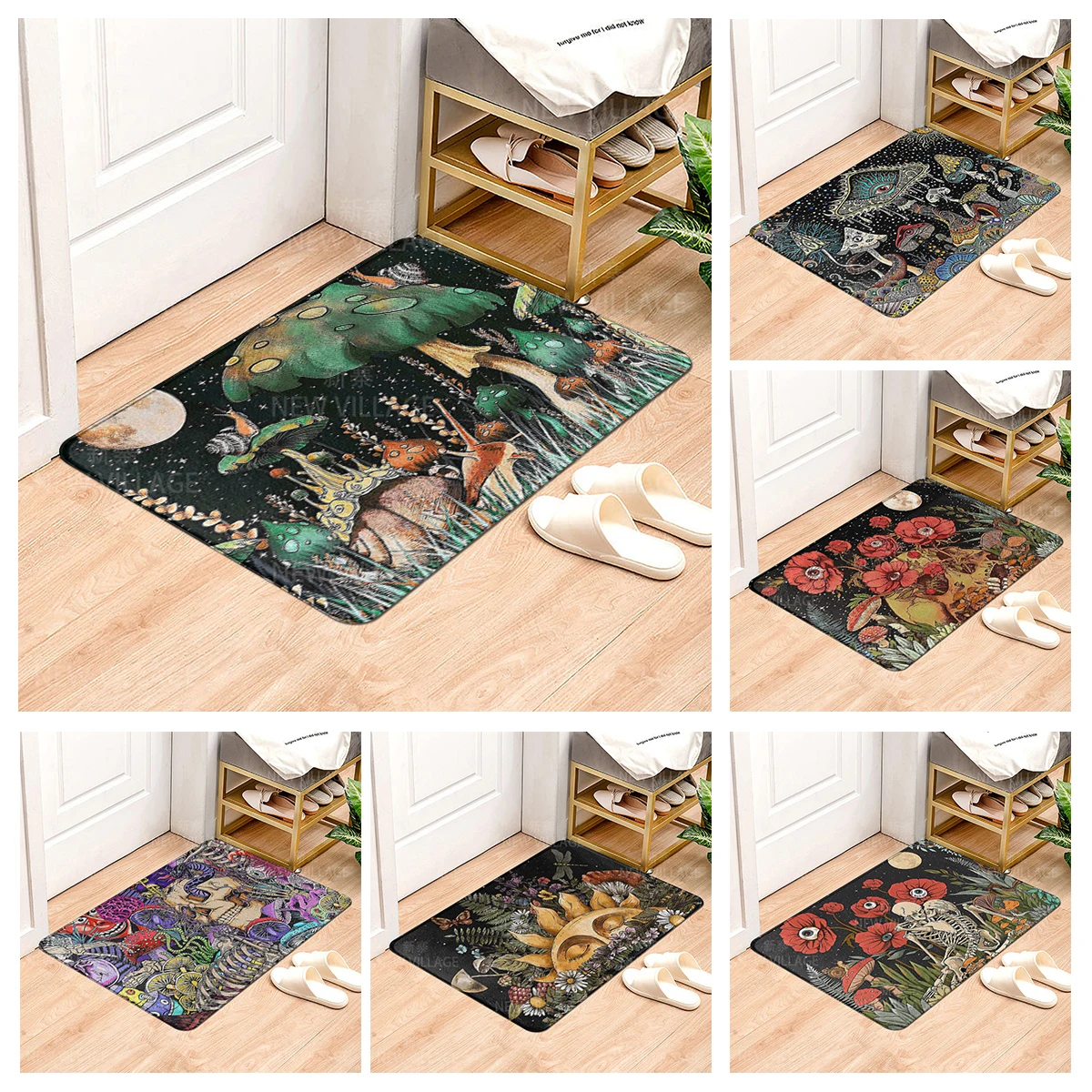 House entrance carpet Home Colorful animals doormat  Room Bath mat Foot mat bathroom non-slip mat Kitchen water absorption mat