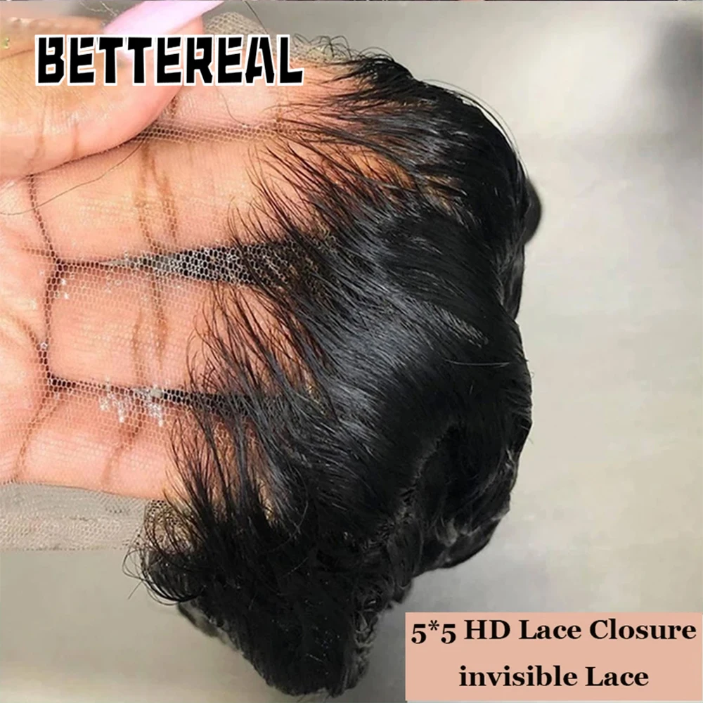 Bettereal 6X6 HD الدانتيل إغلاق غير مرئية HD الدانتيل الشفاف تذوب جلود مستقيم و الجسم موجة 2x6 5x5 13x4 13x6 HD الدانتيل أمامي #2