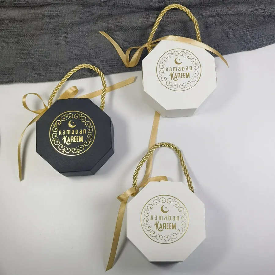 Ramadan Mubarak Gift Boxes Islamic Muslim Party Decoration Candy Cookie Chocolate Packaging Box Ramadan EID Gifts
