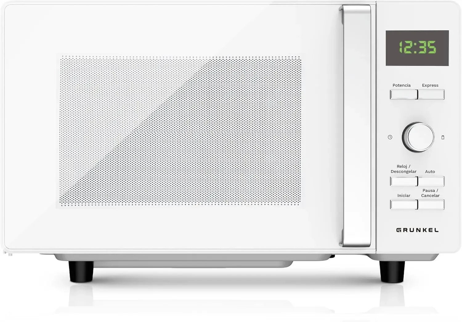 Microondas Digital, 700W-800W, 20L-25L, Sin Plato Giratorio, 5 Niveles de Potencia, 8 Programas, LED