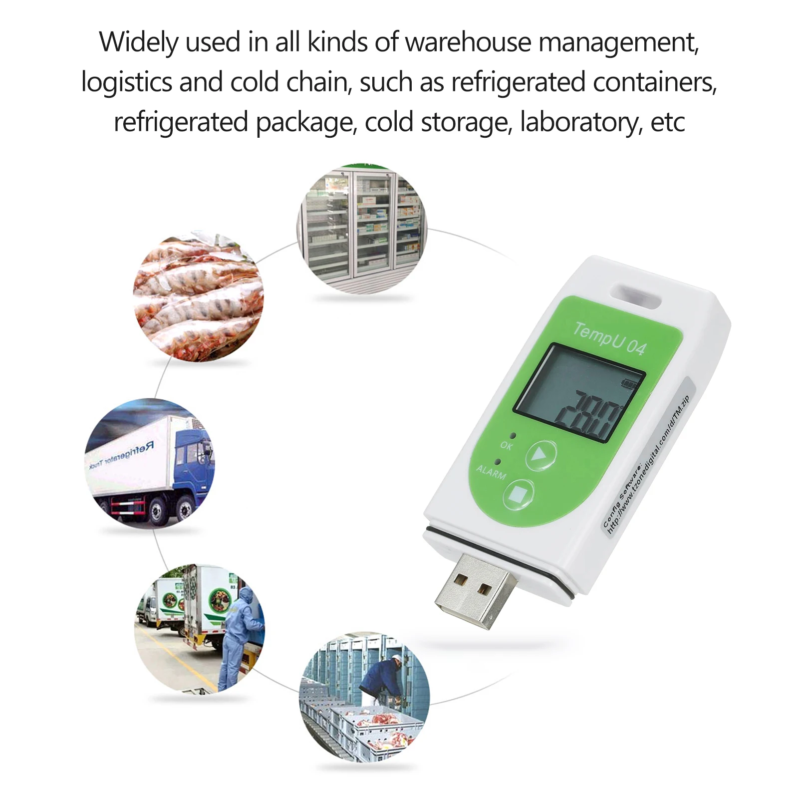 Digital Thermometer Logger USB Temperature Data Logger Temperature Measurement For Environments Temperature Logger