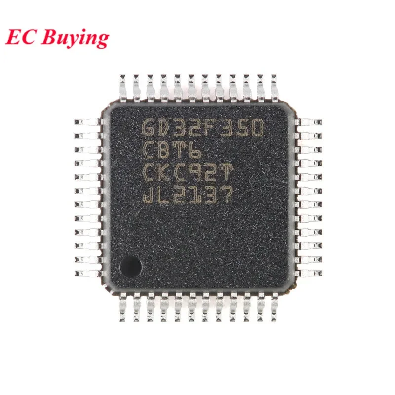 GD32F350 GD32F350CBT6 LQFP-48 GD32F GD32 32F350CB GD32F350CB ARM Cortex-M4 32-bit Microcontroller MCU IC Controller Chip