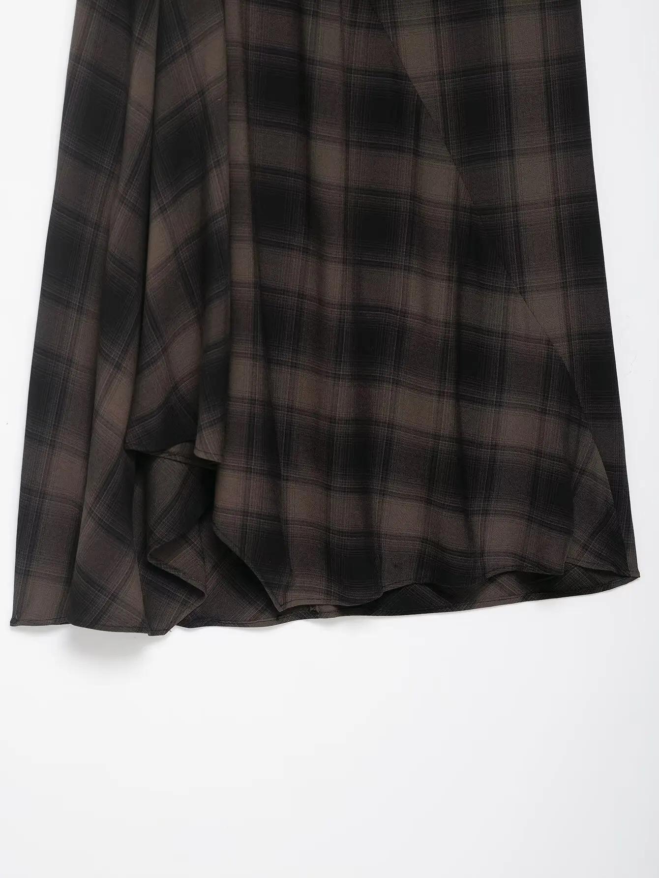 กระโปรงลายสก๊อตยาวปานกลางแฟชั่นปี 2025 กระโปรงลายสก๊อตสุดหรู กระโปรงลายสก๊อตยาวปานกลาง