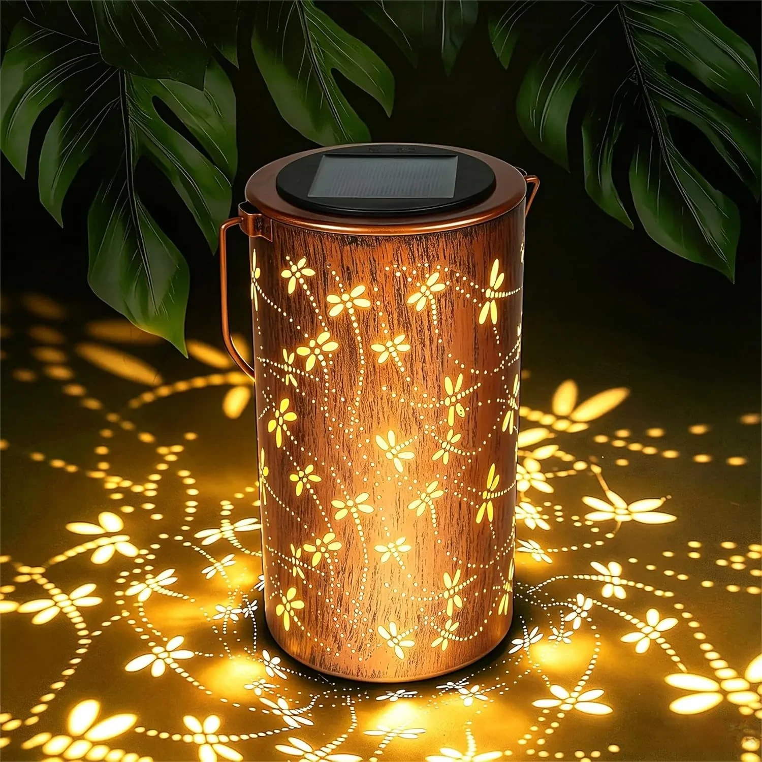 

Solar Lantern Outdoor Waterproof Hanging Metal With Dragonfly LED Lights For Garden Patio Yard Balcony Porch Decor Gifts For Women Mom Grandma 1pack
