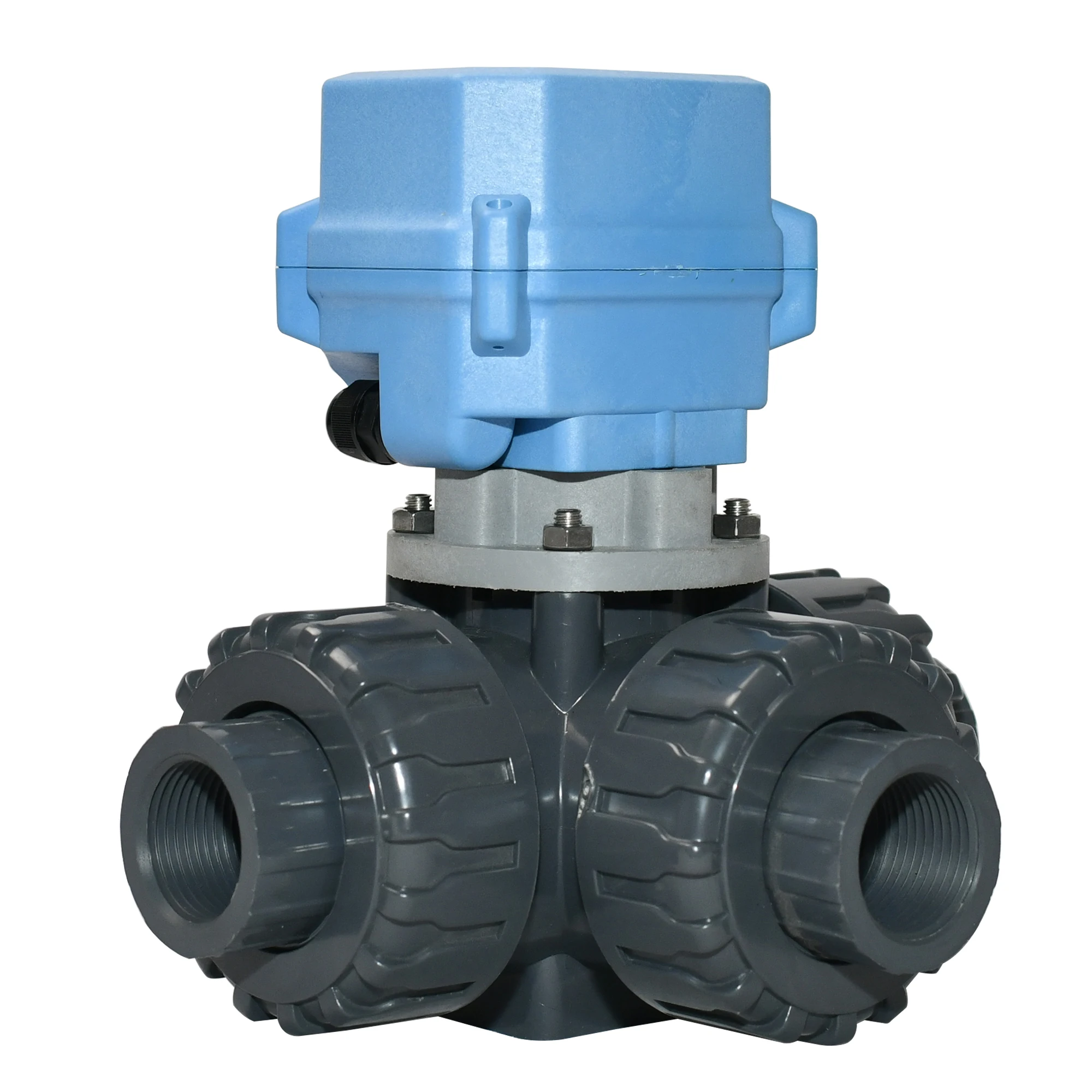1 Inch DN25 3-way UPVC ElectrIc Motorized Valve(DC12V/DC24V)