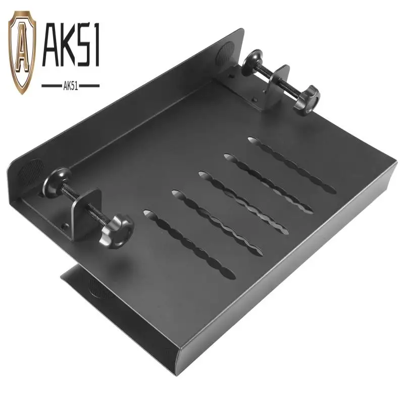 

AK51-Hanging Desk Storage Under Desk Storage Laptop Stand Tablet Storage Made Of Steel,Load Capacity 3Kg 3Kg A