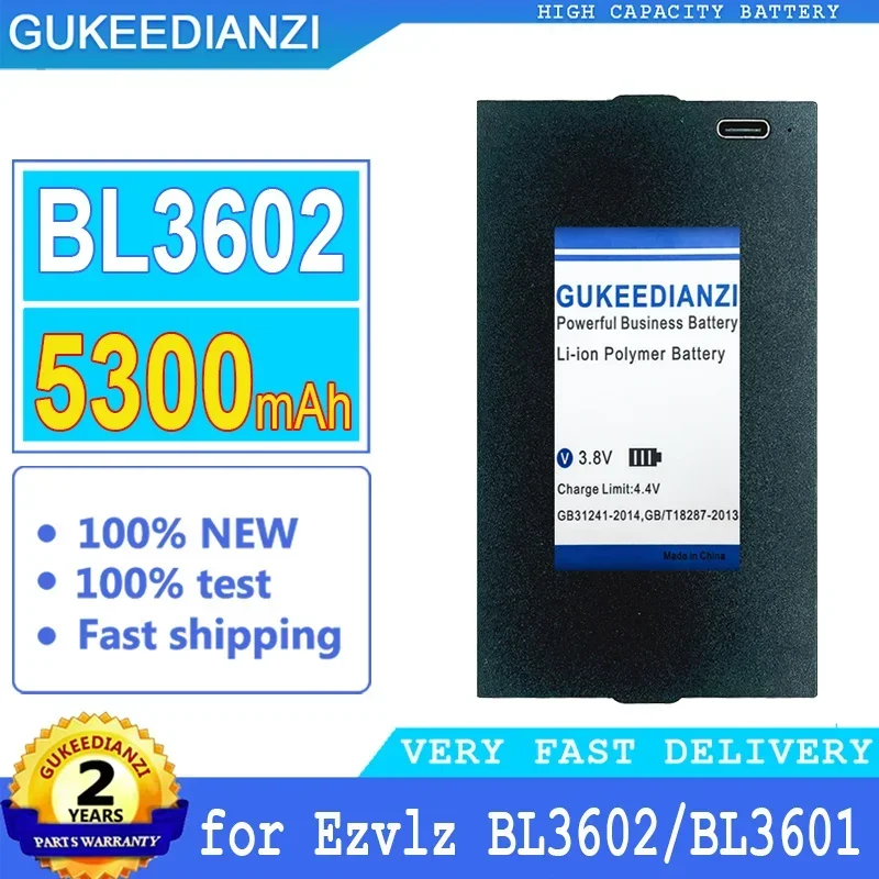 Bateria GUKEEDIANZI de 5000mAh/5500mAh para HIKVISION Ezviz DP2S HD BL-BC-01 C3A BL3602 BL3601 CS-DP1-4A1WPFBSR-B DP1 DP1S DP1C DP2C