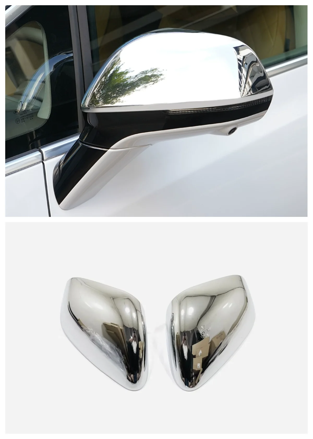 

Applicable to 2023 BYD DENZA D9 Rearview Mirror Cover Panel Decorative Frame 2-piece Set