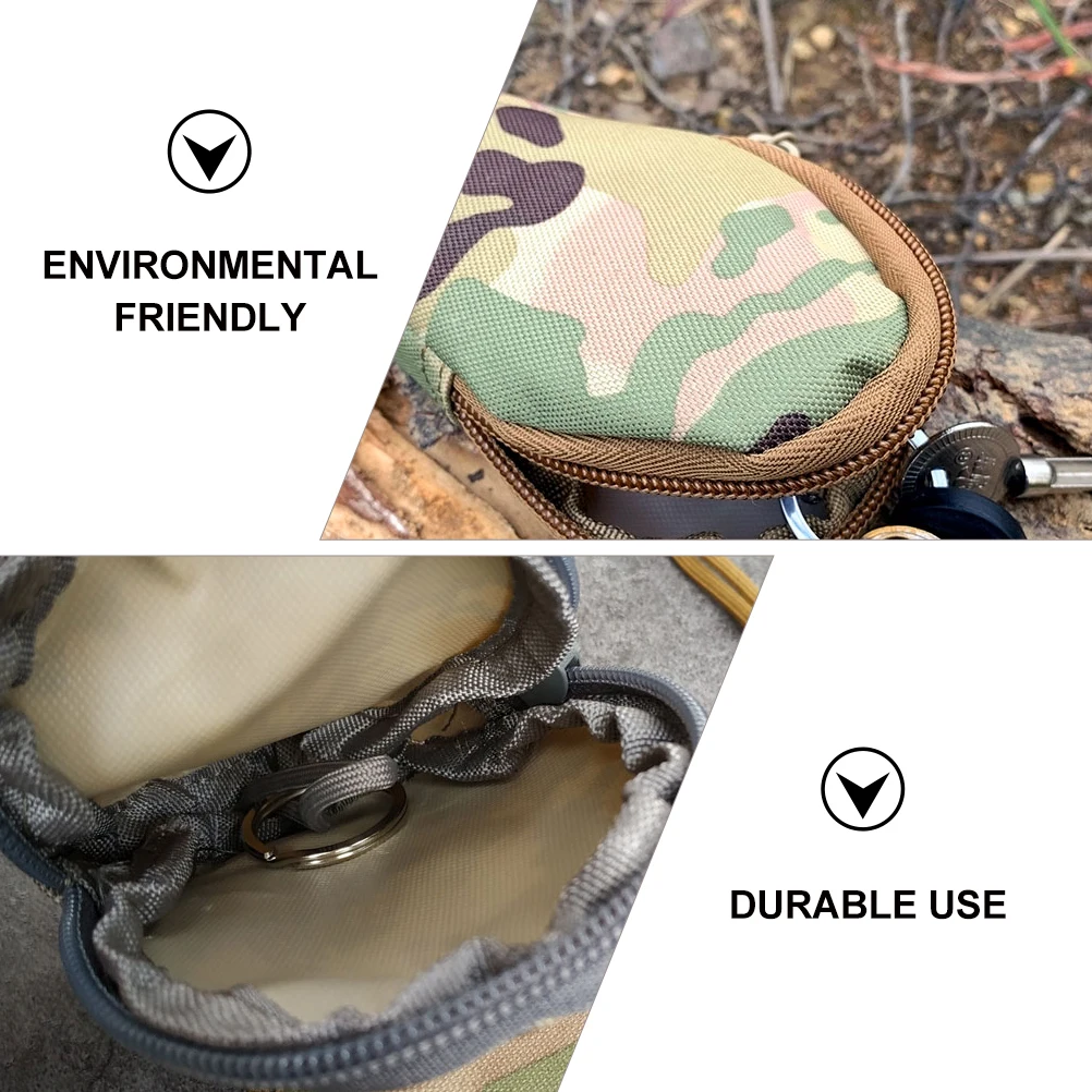 

Tactical Bag High Strength Nylon Portable Mini Zipper Case Fan Chain H Key Wallet Storage Purse Car Key Holder Hunting Gear