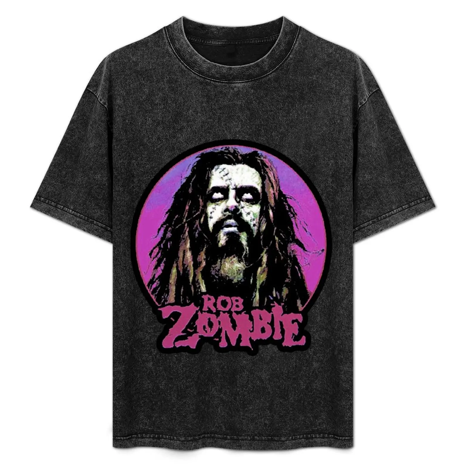 

vintage rob zombie band art T-Shirt Trendy Print Short Sleeve T-Shirt