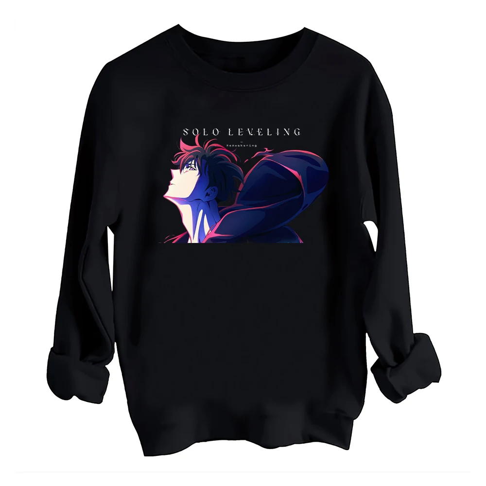 Solo Leveling ReAwakening Sweatshirt Harajuku Round Neck Long Sleeve Oversize Hoodie