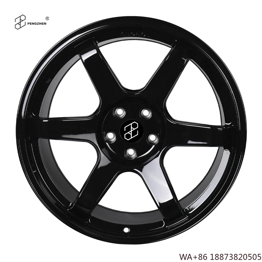 For  TE37 Deep Concave 6 Spoke 5 Holes Gloss Black 20 Inch 5x114.3 Forged Wheels New 25mm for GT-R Tesla for