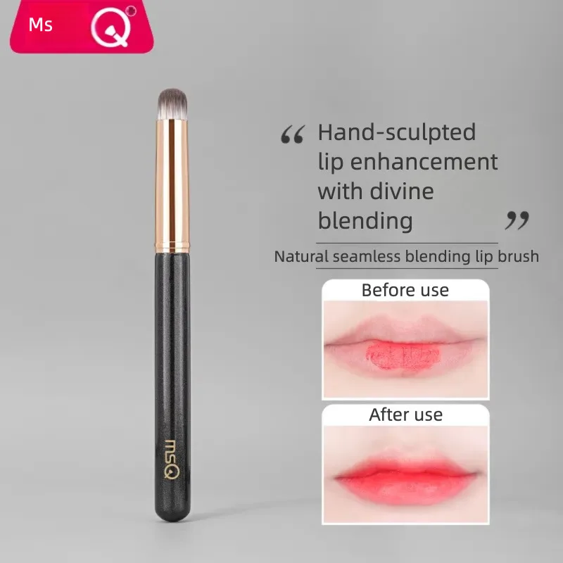 MSQ/Meisikou Round Head With Cap Portable Lipstick Concealer Blending Makeup Lip Brush Pen Soft Bristles