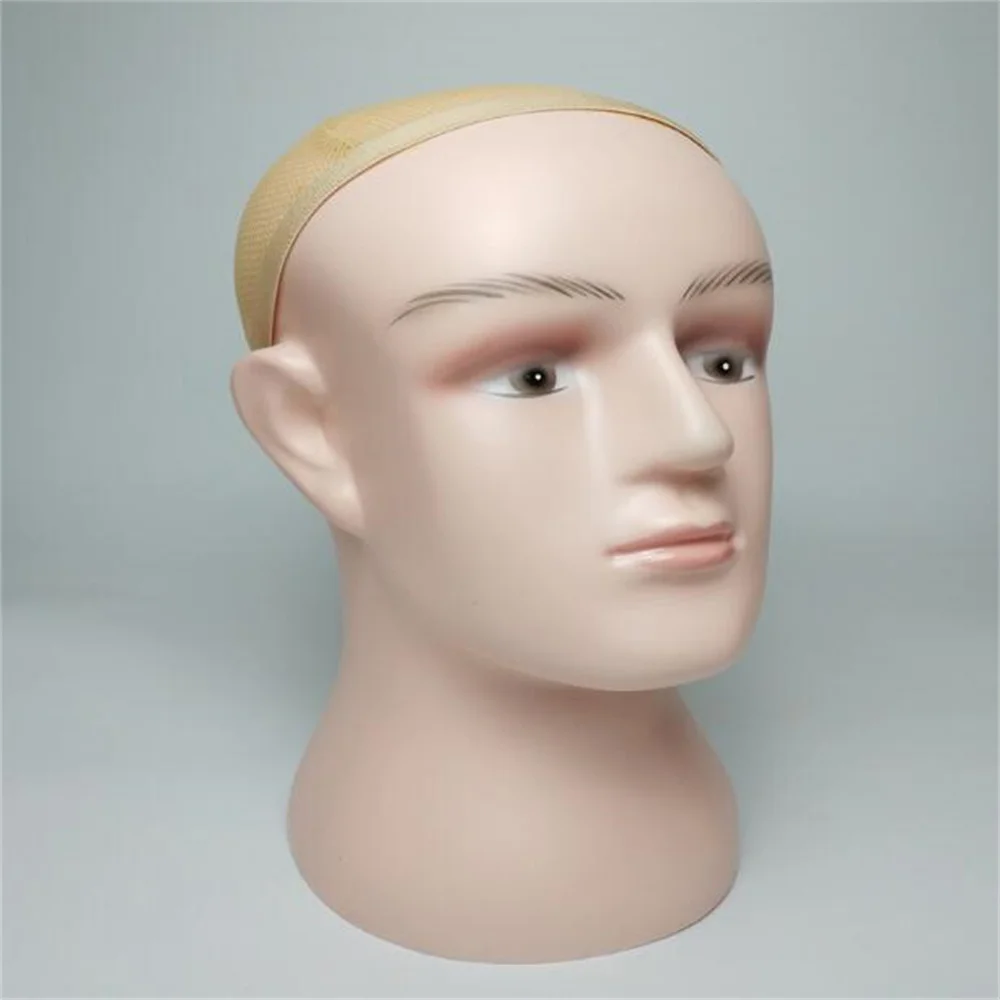 Male Head Art Mannequin for Wig, Hat and Goggles Display, Anti-virus Dust Mask, Stand Props, A336, 57x28cm