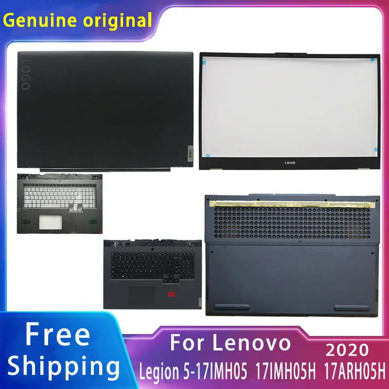 

New For Lenovo Legion 5-17IMH05 17IMH05H 17ARH05H;Replacemen Laptop Accessories Lcd Back Cover/Palmrest/Bottom With LOGO