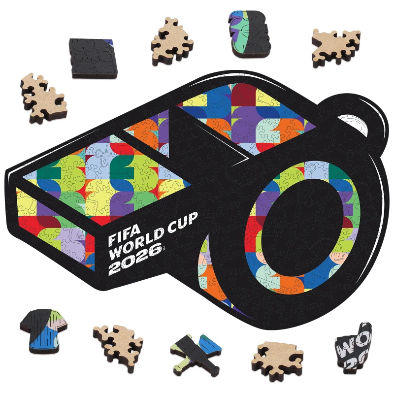 

Модный деревянный пазл-головоломка "Whistle Puzzle" Чемпионат мира по футболу FIFA 2026 – уникальный сувенир для любителей спорта, изысканный декор для дома