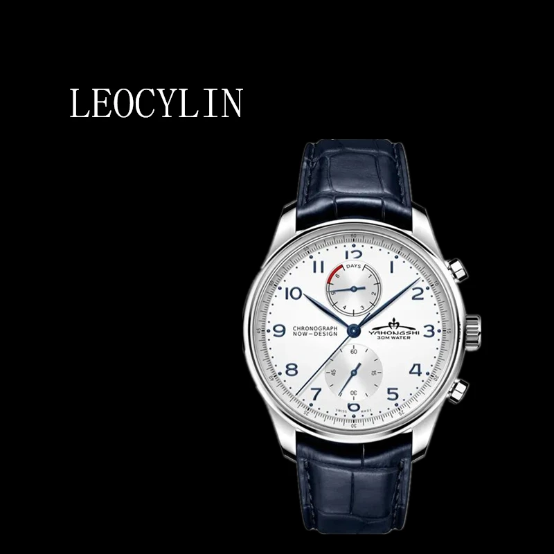 LEOCYLIN Fashion Chronograph quartz watch Waterproof Simplicity business for men personality Wristwatches Relogio Masculino