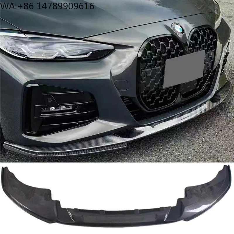 

High-end Custom Body Kit For Old-to-New ConversionNew 3D Style G22 Carbon Fiber Body Kits Front Bumper Lip With Exhaust For 4 Se
