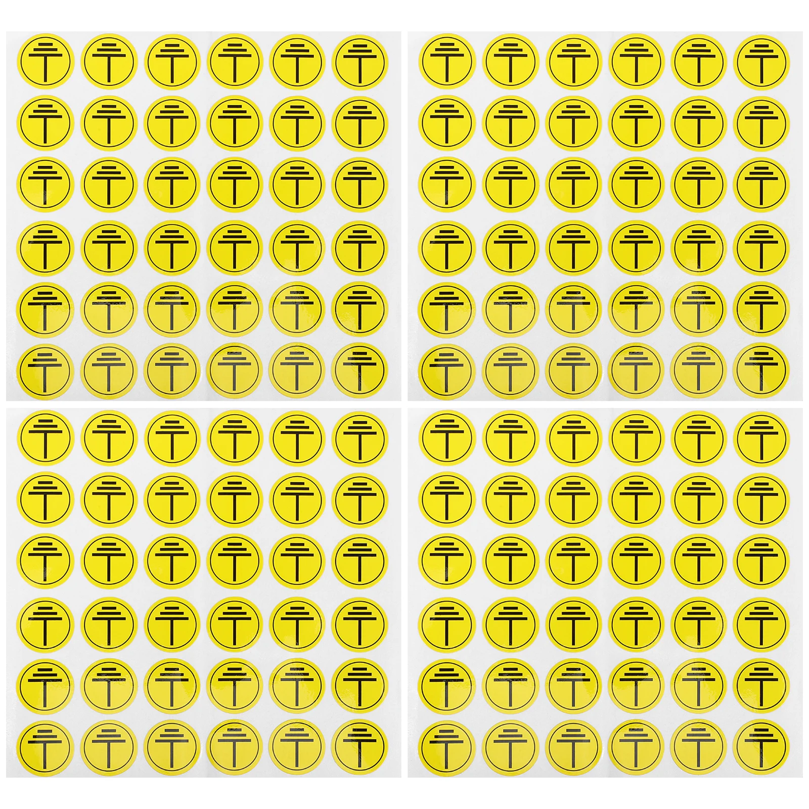 400 Pcs Charging Pile Warning Post Do Not Touch Sign Electric Fence Stickers Caution Electrical Paper Shock Work