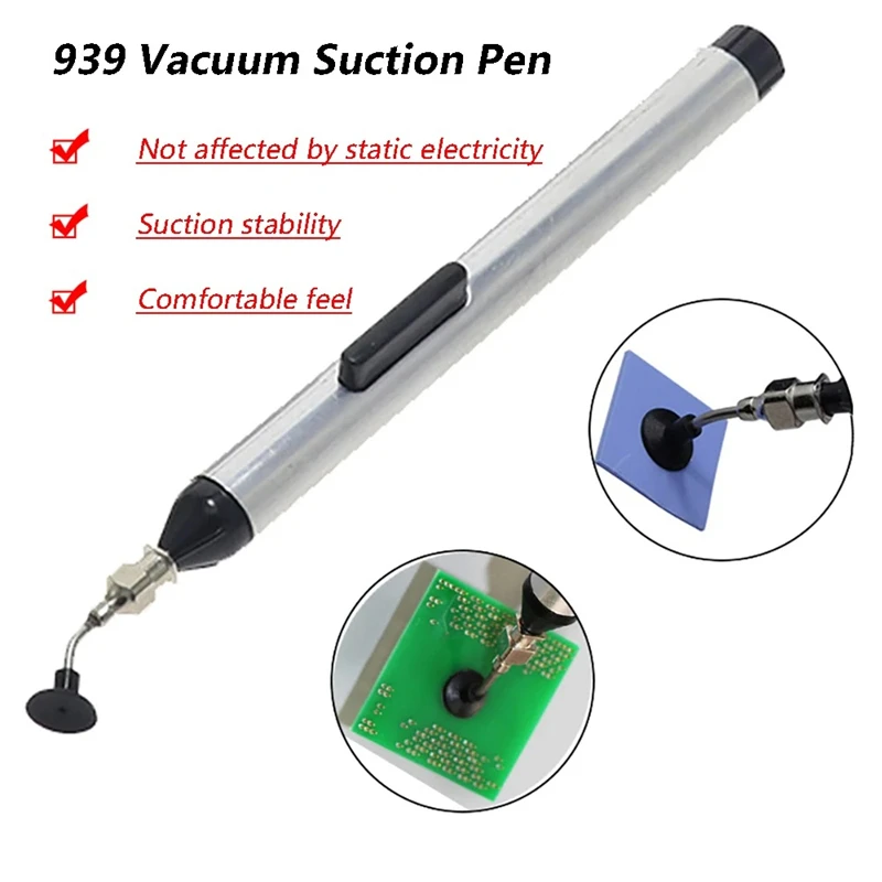 Vacuum Suction Pen Kit IC SMD Extractor with 3 Sucker Chip Remover Sucker Pump Pick Up Hand Tool Phone Computer Repair Tools