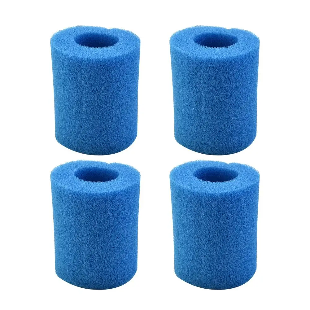 4pcs Filter Sponge For 58094 Type II 530-800GPH Swimming Pool Filter Foam Sponge Cartridge Reusable Washable Replacement Parts
