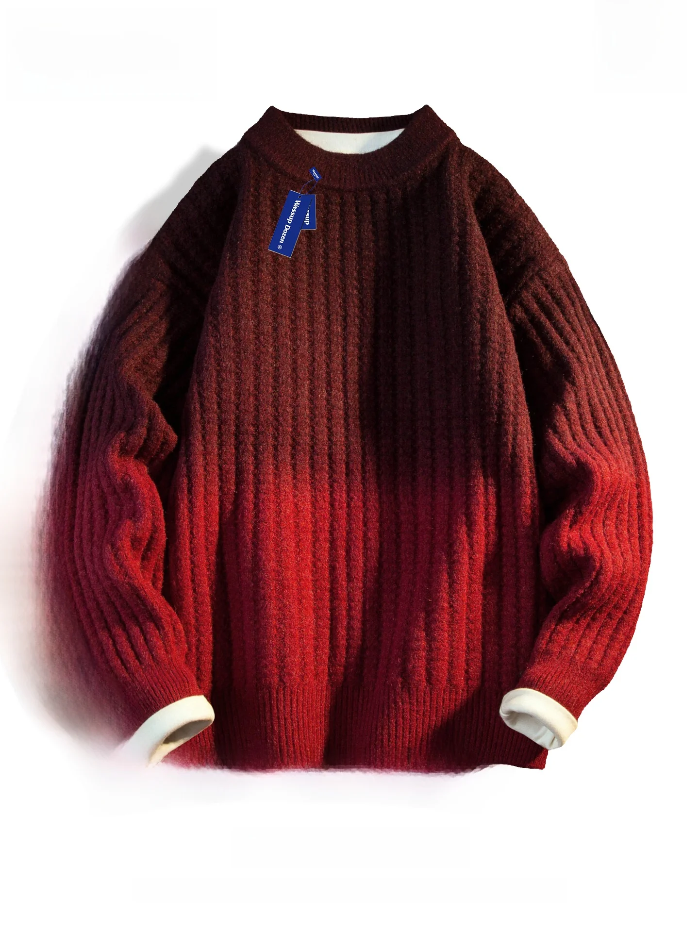 

Мужская трикотажная кофта Wassup Dozen Red, круглая горловина, мягкая смесь полиэстера, нейлона и акрила, для осени и зимы