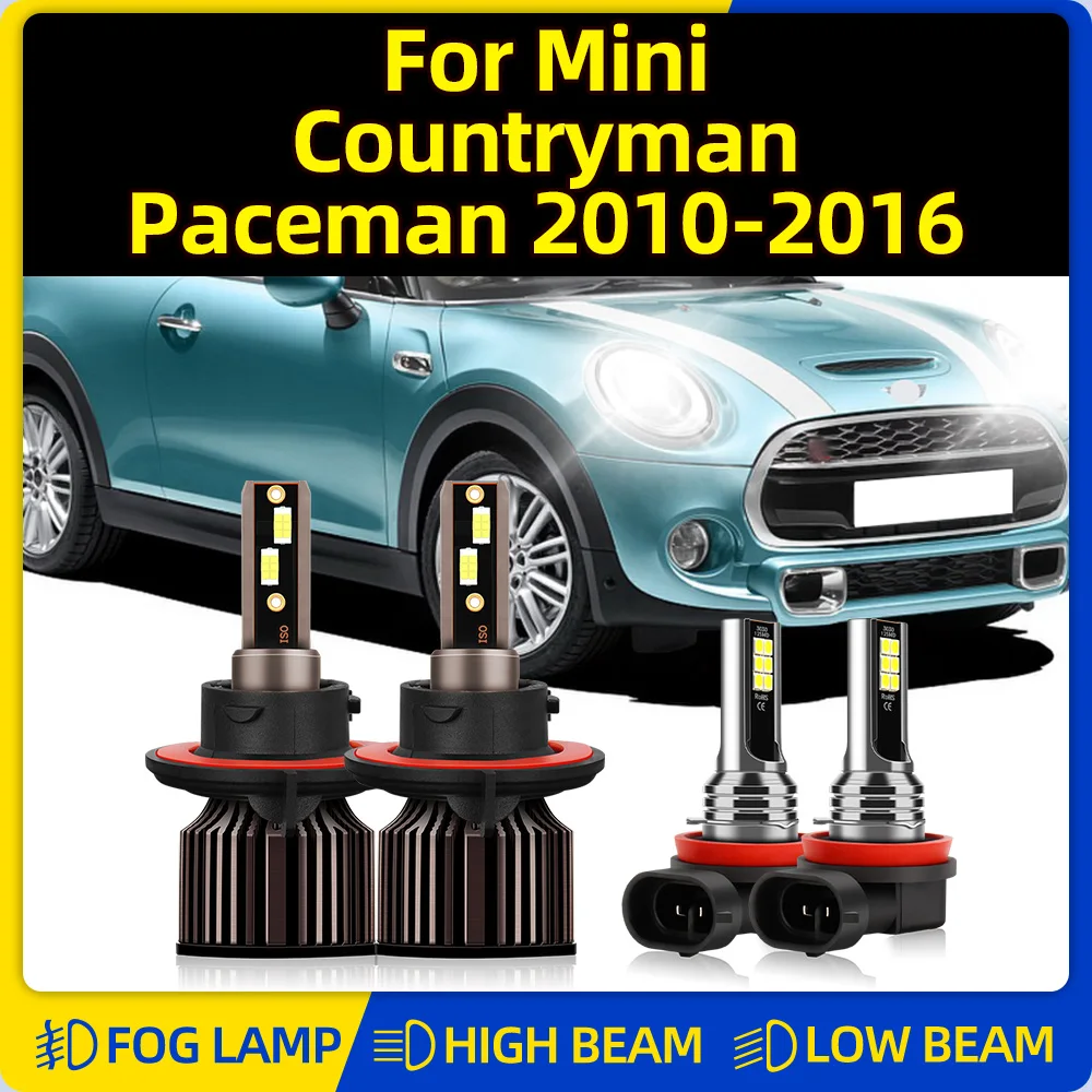 40000LM Canbus LED Headlights Bulbs 240W Car Lights 6000K Fog Lamps For Mini COUNTRYMAN Paceman 2010-2012 2013 2014 2015 2016