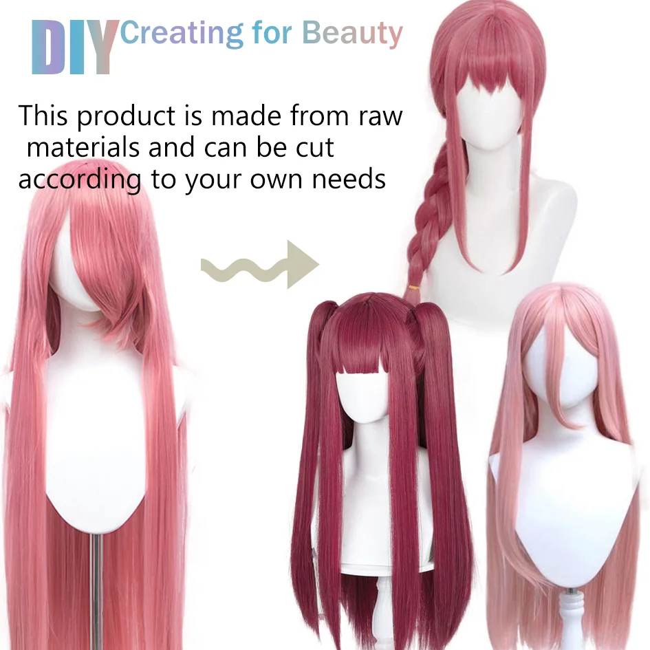 Synthetic 100cm about 40inch color long straight hair cosplay wig anime wig party wig music festival Halloween wig Christmas