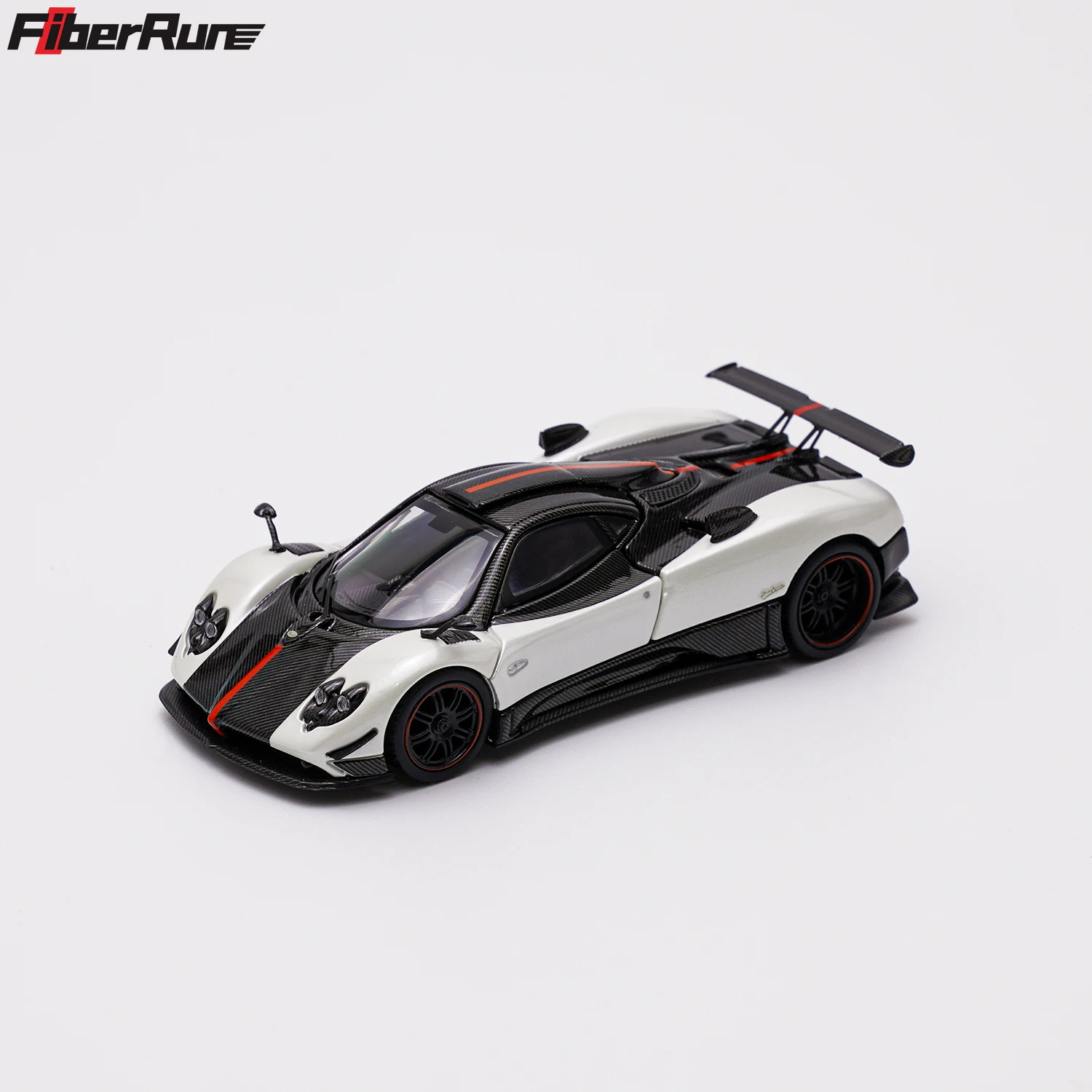 **W przedsprzedaż ** Fiber Run FR 1:64 Zonda Cinque Biały model samochodu